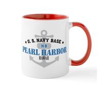 CafePress US Navy Pearl Harbor Base Mug 11 oz (325 ml) Ceramic Coffee Mug