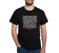 CafePress V for Vendetta Speech Black T Shirt Men's Traditional Fit Dark Casual Tshirt