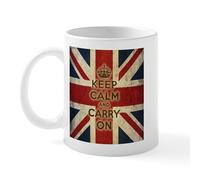 CafePress Vintage Keep Calm and Carry On Mug 11 oz (325 ml) Ceramic Coffee Mug