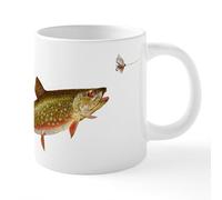 CafePress Vintage Trout Fishing Illustration Mugs 20 oz Ceramic Mega Mug
