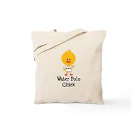 CafePress Water Polo Chick Tote Bag Natural Canvas Tote Bag, Reusable Shopping Bag