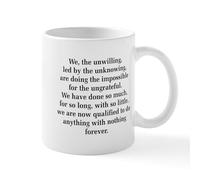 CafePress We The Unwilling Mug Mugs 11 oz (325 ml) Ceramic Coffee Mug