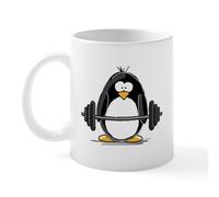 CafePress Weight Lifting Penguin Mug 11 oz (325 ml) Ceramic Coffee Mug