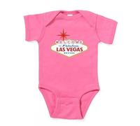 CafePress Welcome to Fabulous Las Vegas, NV Dark Infant Bodysuit Baby Romper Raspberry