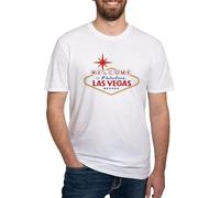 CafePress Welcome to Fabulous Las Vegas, NV Fitted T Shirt Men's Fitted T-Shirt, Vintage Fit Soft Cotton Tee White