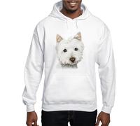 CafePress Westie Dog Hooded Sweatshirt Pullover Hoodie, Hooded Sweatshirt White