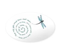 CafePress Wiccan Rule Of Three Sticker Oval Bumper Sticker, Euro Oval Car Decal