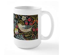 CafePress William Morris Strawberry Thief Large Mug 15 oz (444 ml) Ceramic Coffee Mug