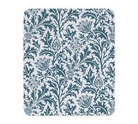 CafePress William Morris Thistle Pattern Blue Whit Mousepad Non-slip Rubber Gaming Mousepad