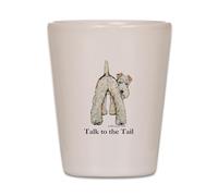 CafePress Wire Fox Terrier Tail WFT Unique and Funny Shot Glass