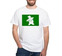 CafePress Wojtek The Soldier Bear White T Shirt Men's 100% Cotton, Classic Graphic White T-Shirt