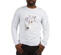 CafePress Wolf Pup Long Sleeve T Shirt Men's Long Sleeve T-Shirt Ash Gray