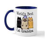 CafePress World's Best Cat Grandpa Mug 11 oz (325 ml) Ceramic Coffee Mug