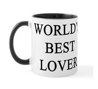 CafePress Worlds Best Lover Mug 11 oz (325 ml) Ceramic Coffee Mug
