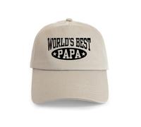 CafePress World's Best Papa Cap Unique Adjustable Baseball Hat