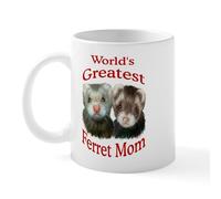 CafePress World's Greatest Ferret Mom Mug 11 oz Mug | 11 oz (325 ml) Ceramic Coffee Mug