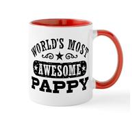 CafePress World's Most Awesome Pappy Mug 11 oz (325 ml) Ceramic Coffee Mug