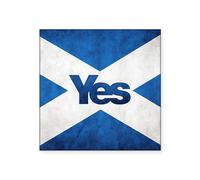 CafePress Yes Scotland Flag Sticker Square Bumper Sticker Car Decal