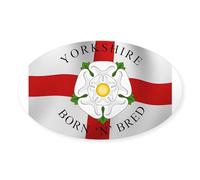 CafePress Yorkshire Born 'N' Bred Sticker Oval Bumper Sticker, Euro Oval Car Decal