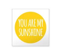 CafePress You Are My Sunshine Sticker Square Bumper Sticker Car Decal