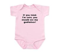 CafePress You Should See My Godfather Body Suit Cute Infant Bodysuit Baby Romper Petal Pink