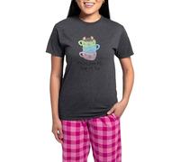 CafePress Youe Just My Cup of Tea Pajamas Women's Novelty Deluxe Pyjama Set, Comfortable PJ Sleepwear