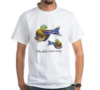 CafePress Zebrafish White T Shirt Men's Traditional Fit White Casual Tshirt