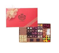Cafer Erol 1807 Premium Assorted Turkish Delights Gift Box, 9 Compartments, 1640g - Mixed Chocolates & Nuts, Handmade Luxury Turkish Confectionery