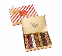 Cafer Erol Turkish Delight Premium Mixed Lokum 900g Red Gift Box - Nuts & Fruits Assortment - Traditional Ottoman Confectionery