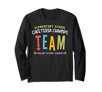 Cafeteria Champs Funny Lunch Lady Appreciation Gifts Long Sleeve T-Shirt