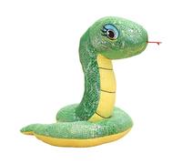 Cafeteria for Dolls 1 Piece Ornament Mascot 2025 Chinese Year Of Present For Home Store Restaurant Tabletop Zodiac New Year Blessing Souvenir 20cm/ 8inch Six Channel Amp (Green, A)