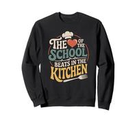 Cafeteria Worker Kitchen Heart School Nutrition Hero Sweatshirt