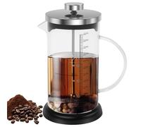 Cafetiere French Press Coffee Maker, 600ml French Press Caffettiera Brewer Tea Maker, Borosilicate Glass Coffee Brewer with Stainless Steel Filter for Tea,Milk Foam