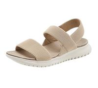 CAFETU Hiking Sandals for Women Comfortable Air Cushion Elastic Ankle Strap Open Toe Summer Platform Sandals, apricot, 9 UK