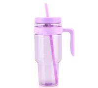 Cafezi 50 oz Clear Tumblers with Lid and Straw | Tritan Plastic | Leak-Proof BPA-Free Water Bottle with Time Marker | Reusable Cup for Iced Coffee, Tea, Juice, Boba, Smoothies