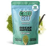 Caff Off Decaf Vanilla Matcha Green Tea Powder From Japan - 1.06 oz / 30 g - Ceremonial Grade & Sugar-Free - No Fillers or Milk Powders - Naturally Decaffeinated Without Chemicals