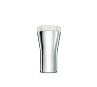 Caffa Gia24 W-Design Double Wall Travel Mug in 18/10 Stainless Steel and Thermoplastic Resin, White