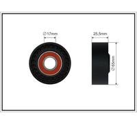 Fits CAFFARO 191-00 Tensioner Pulley, v-ribbed