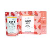 Caffe Bene Iced Fruity Drink Pouch Bundle Pack - Refreshing Beverages 190ml (Pack of 10) (Grapefruit Ade)
