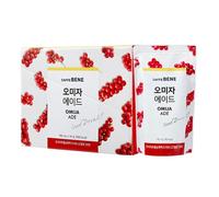 Caffe Bene Iced Fruity Drink Pouch Schisandra Berry Ade Flavour Bundle Pack - Refreshing Beverages 190ml (Pack of 10)