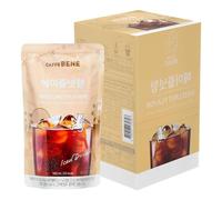 Caffe Bene Korean Iced Coffee Pouch Drink 190ml (Pack of 10) - Ready to Drink Café Style Cold Coffee Beverage (Hazelnut Coffee)