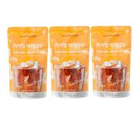 Caffe Bene Korean Style Instant Pouch Coffee Caramel Macchiato Flavour Easy & Convenient Drink 190ml (Pack of 3)
