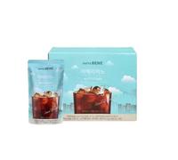 Caffe Bene Peach Ice Tea 190ml x 10 Pouches - Ready to Drink Americano Peach Iced Tea, Korean Style Iced Tea Beverage Multipack