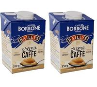 Caffè Borbone Baileys Coffee Cream - 1 Brick of 550g - Shelf-Stable, Gluten-Free Bailey's and Coffee-Flavoured Drink Ready to Enjoy Anytime (Pack of 2)