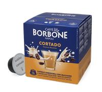 Caffè Borbone Cortado - Espresso Macchiato - 64 Capsules (4 packs of 16) - Co...