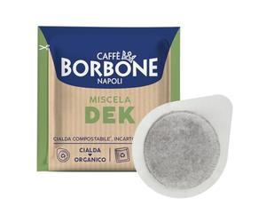 Caffè Borbone Dek Decaffeinated Coffee Blend - 150 x 44mm Compostable Paper Pods of Rich, Full-Bodied ESE Coffee Pods - Compostable Capsules Compatible with ESE and Pump Espresso Systems