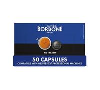 Caffè Borbone Espresso Forte - 50 Nespresso®* Professional Compatible Pods, Ideal for a Strong Coffee, Intensity 8/10, Compatible with Nespresso®* Professional Office Coffee Machines