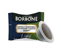 Caffè Borbone Light Coffee Blend (Pack of 100) - Creamy Espresso Coffee with Half the Caffeine - Coffee Pods Compatible with Bialetti* Machines for Domestic Use
