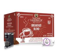 Caffè Garibaldi Coffee Pods, Compatible with Keurig, K-Cup. Breakfast Blend (12 Pods)