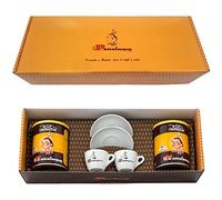 Caffè PASSALACQUA Coffee - Gift box CREMADOR - 2 Tin's of Ground Coffee 250gr + 2 Porcelain Cups Passalacqua